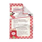 currant jelly tea towel