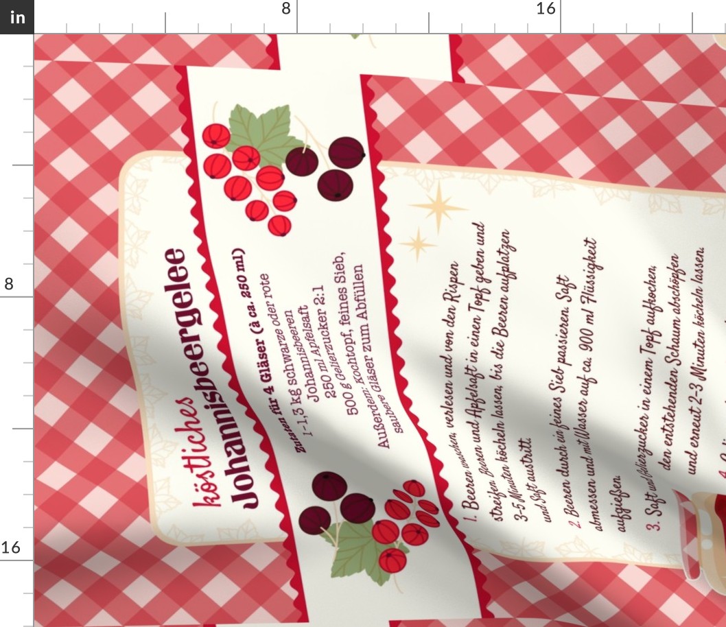 currant jelly tea towel