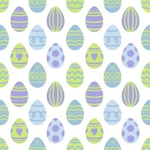 Easter Eggs, Honeydew, Sky Blue, and Lilac by Brittanylane