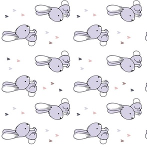 (large scale) baby bunnies || purple C21