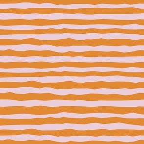 Modern Tangerine Stripes