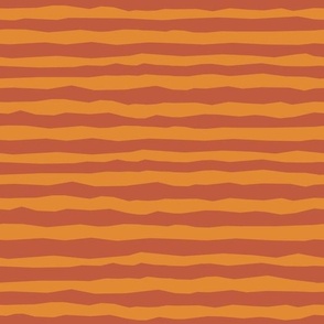 Modern Blood Orange Stripes