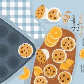 chocolate chip orange muffins