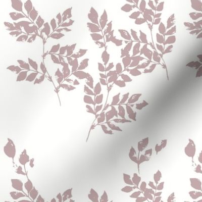 Forest Blackberry Leaves White Background
