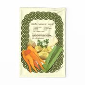 Irish Carrot Soup Recipe Tea Towel Wallhanging