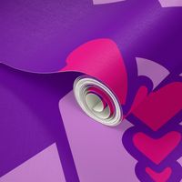 Zozzled Hearts - Purple