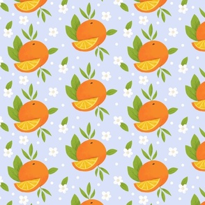 Oranges And Blossoms - Blue