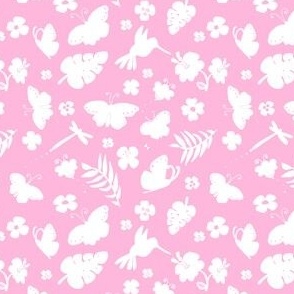 Garden Silhouette - Pale Pink