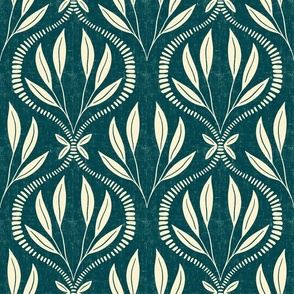 Plants love - Jungle teal and buttermilk 