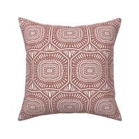 Boho Geo Doily Crochet Crimson