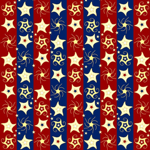 Emboridered_Swirling_and_Twilling_Stars_on_Stripes_B