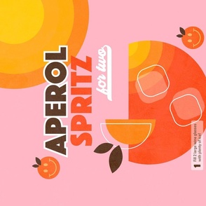 Retro Aperol Spritz Recipe for Two on Pink