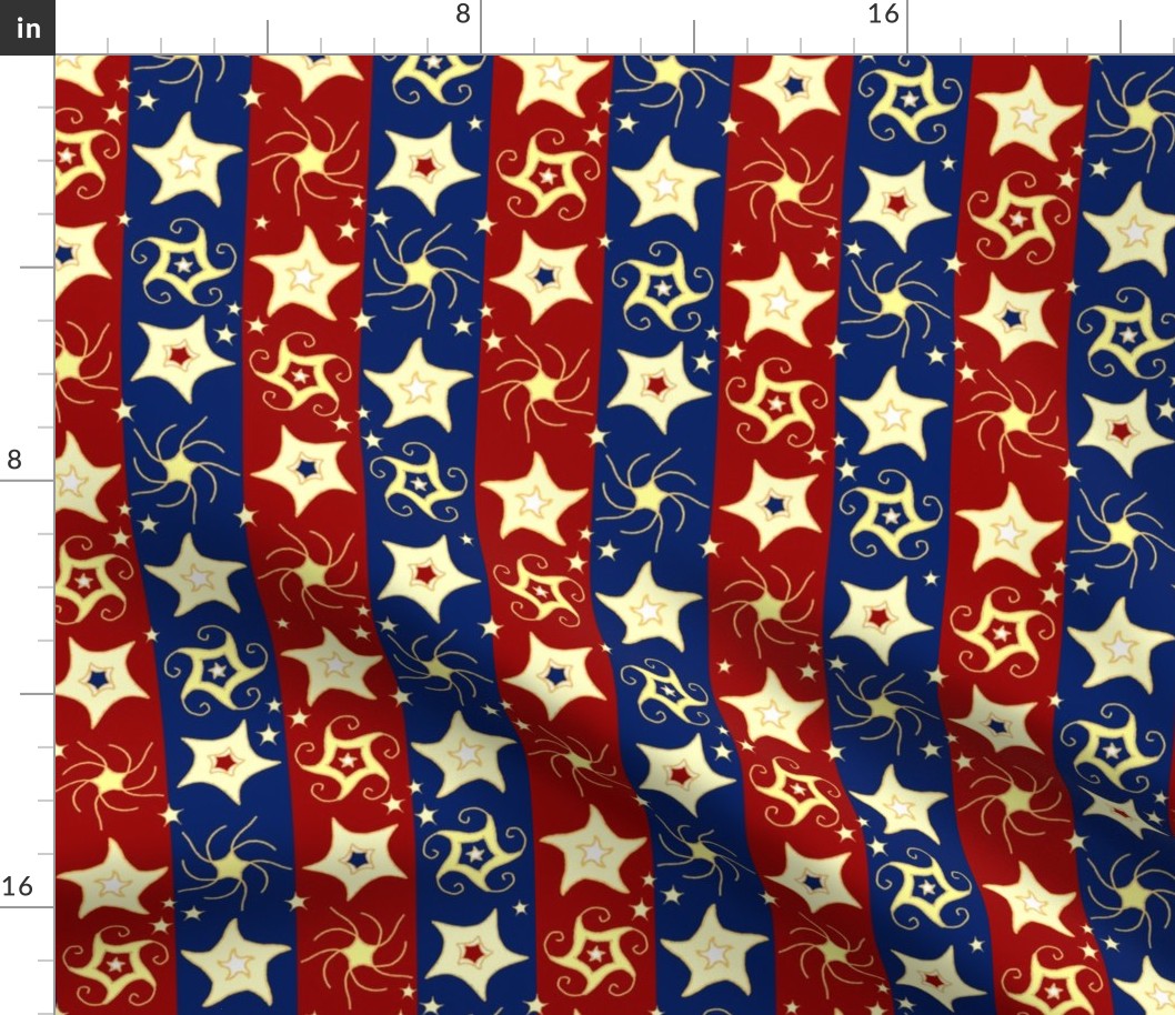 Embroidered_Swirling_and_Twilling_Stars_on_Stripes_C