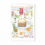 Carrot Cake Tea Towel