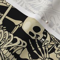 Halloween, Halloween Fabric, Halloween Skeletons