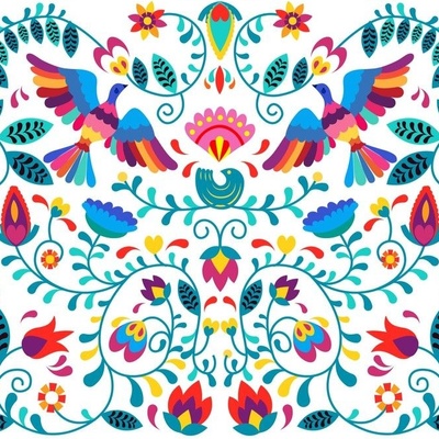 Traditional Mexican Fabric, Wallpaper and Home Decor | Spoonflower