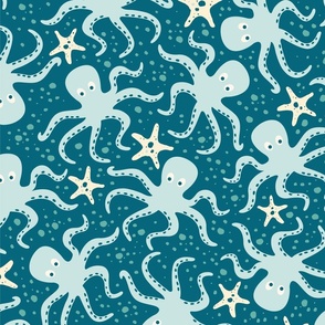 Octopus - Blue  (Medium)