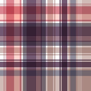 Rosewood Punch Plaid Large Scale