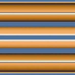  Serape Stripes in Muted Blue and Desert Sun Matching Petal Signature Cotton Solids