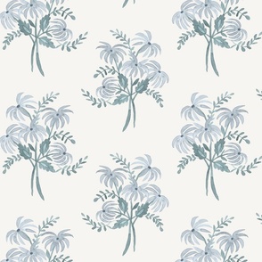 Pearl's Bouquet Lampshade Green and Blue copy