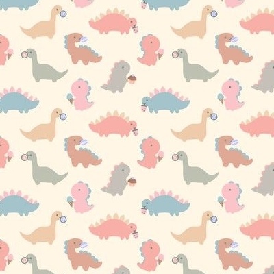 Download Cute Dinosaur Phone Beige Pastel Background Wallpaper  Wallpapers com
