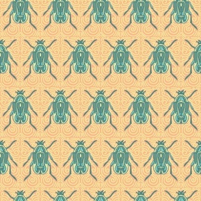 Turquoise beetles