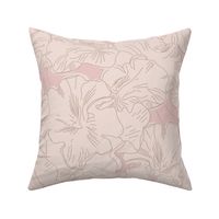 Funghi in Bloom - Pink on Nude - Large
