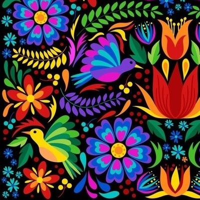 Mexican Art Fabric, Wallpaper and Home Decor