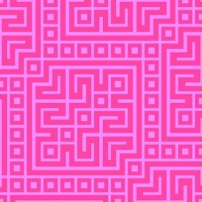 Geometric Grid Greek Boxes // Pink Blender