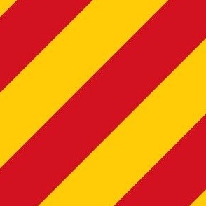 Red Yellow Diagonal Stripe