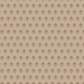 Mirage Glyph: Beige & Brown Art Deco Geometric