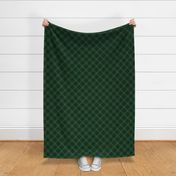 Mini Dark Green with Yellow Line Seasonal Christmas  Tartan Check Plaid