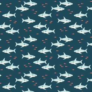 Sharks - Navy  (Small)