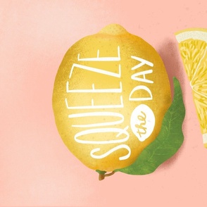 Squeeze the Day wall art tea towel