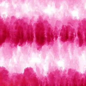Bold Pink Tie Dye Stripe (Large Scale)