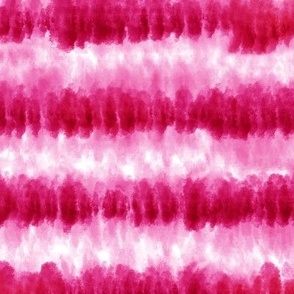 Bold Pink Tie Dye Stripe (Small Scale)
