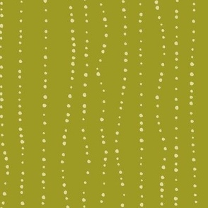 Irregular Dots Stripes - Avocado