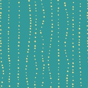 Irregular Dots Stripes - Teal