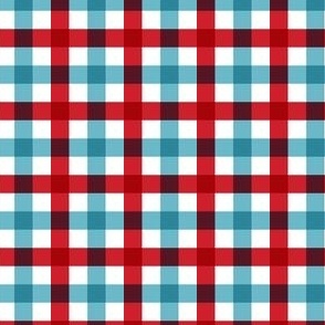 Red Arctic Gingham Small Scale