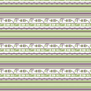 Little Houses Stripe_lengthwise print