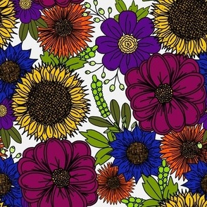Multi-Colored Floral