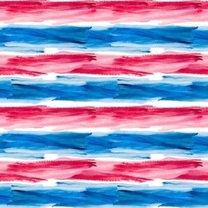 Red and blue water color stripes