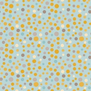 Polka Dots on Light Blue