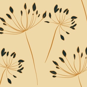 Retro dandelion beige