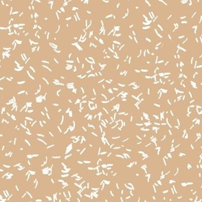 Chocolate sprinkles abstract rice minimalist confetti spots animals print texture neutral nursery white on soft camel blush sand