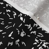 Chocolate sprinkles abstract rice minimalist confetti spots animals print texture neutral nursery  monochrome black and white