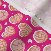 Tiny scale // Mexican pan dulce // monochromatic pink conchas