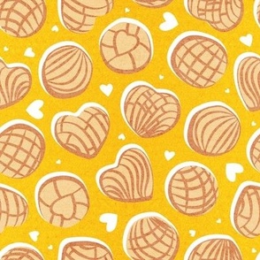 Small scale // Mexican pan dulce // monochromatic yellow conchas