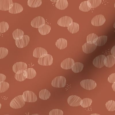 Line Art Dots | rust | Small