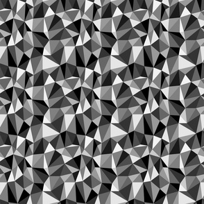 geometric triangles - black and white - small